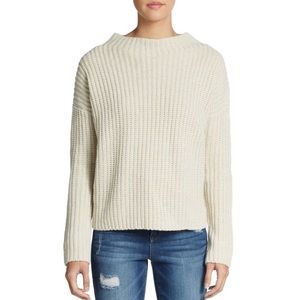 cream colored mock turtleneck